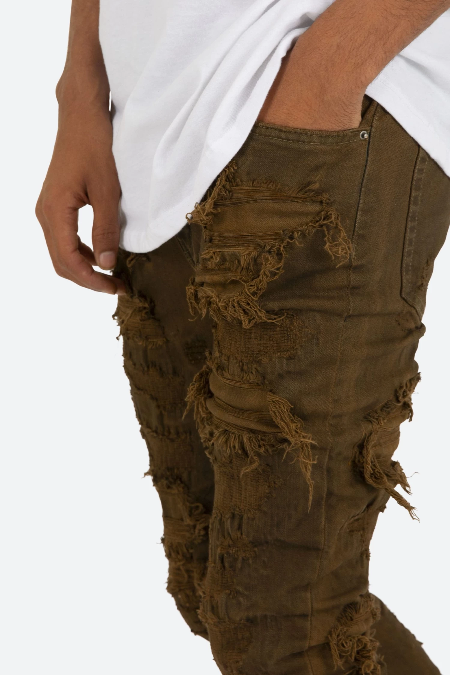 X289 Skinny Denim - Brown 9 X289 Skinny Denim - Brown - Image 7
