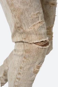 X369 Stretch Skinny Denim - Khaki -clothing X369 Stretch Skinny Denim Khaki 8