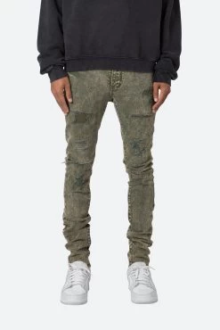 X369 Stretch Skinny Denim - Olive