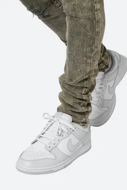 X369 Stretch Skinny Denim - Olive 17 X369 Stretch Skinny Denim - Olive -clothing X369 Stretch Skinny Denim Olive 8