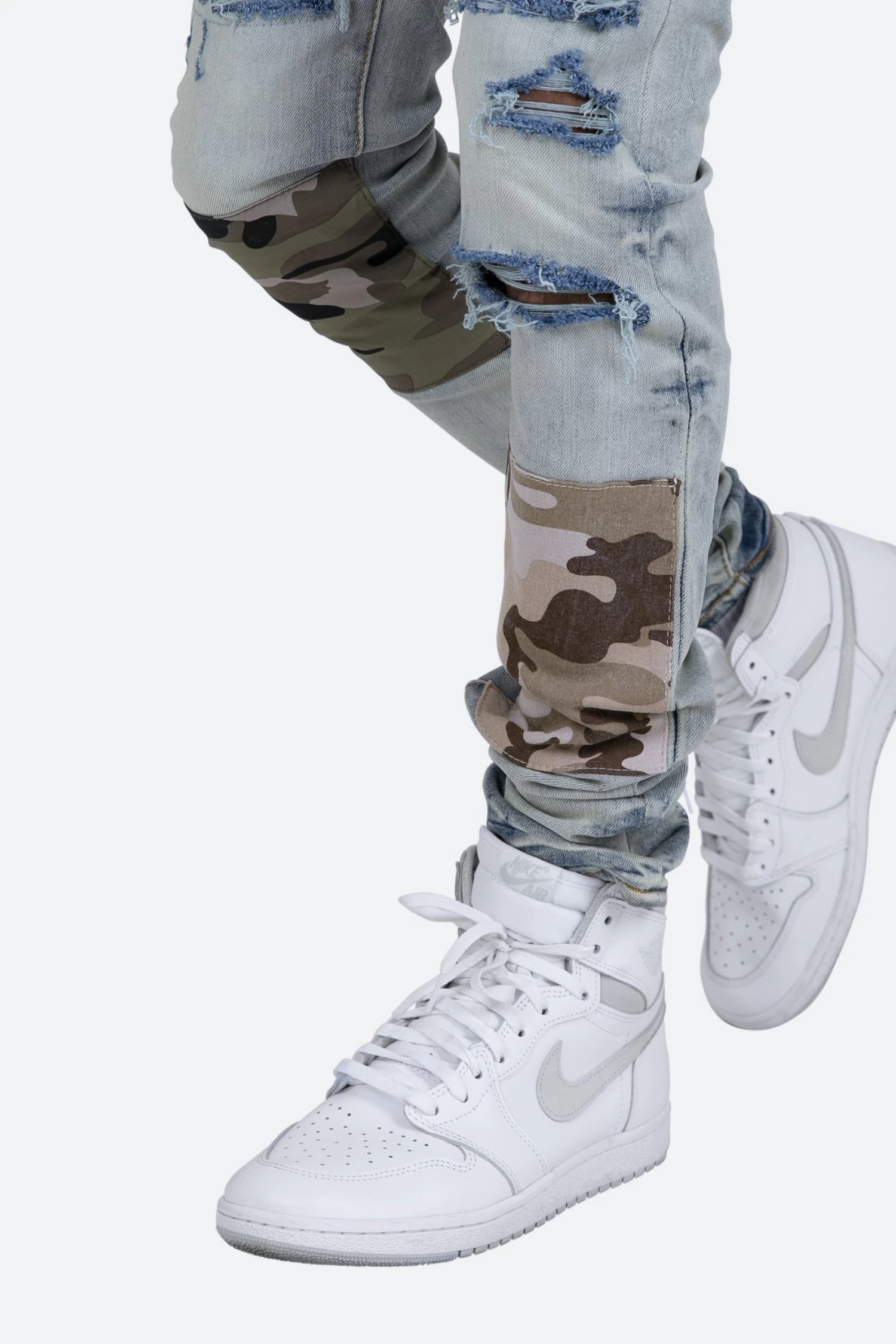 X408 Repaired Skinny Denim - Blue 11 X408 Repaired Skinny Denim - Blue - Image 9