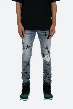 X462 Star Skinny Denim - Blue/Black -clothing X462 Star Skinny Denim BlueBlack 3