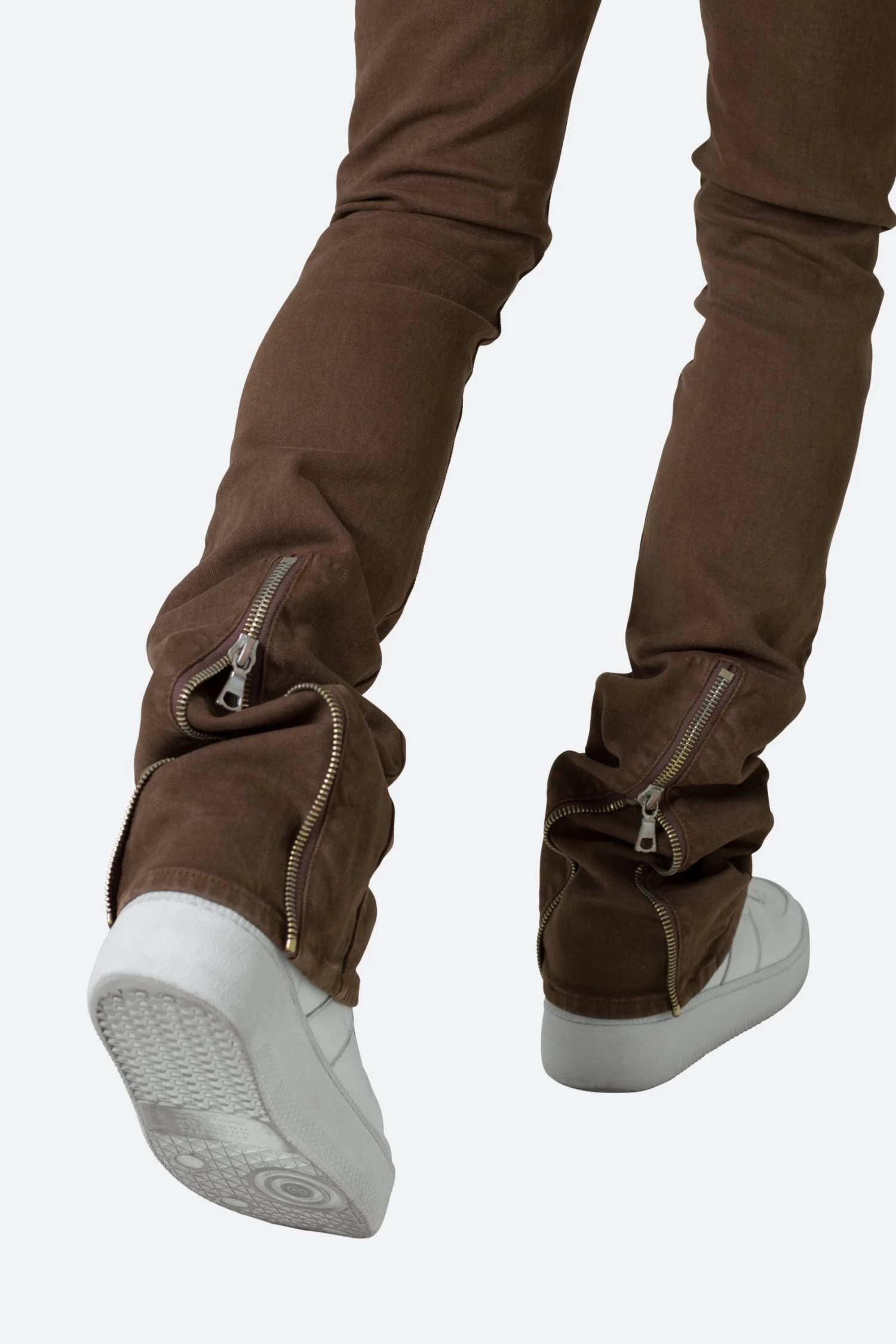 X491 Convertible Skinny Denim - Brown 4 X491 Convertible Skinny Denim - Brown - Image 2