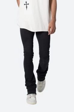 X514 Skinny Stacked Denim - Black -clothing X514 Skinny Stacked Denim Black 6