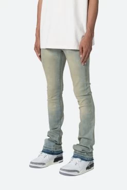 X514 Skinny Stacked Denim - Vintage Blue -clothing X514 Skinny Stacked Denim Vintage Blue 4
