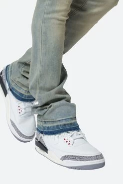 X514 Skinny Stacked Denim - Vintage Blue -clothing X514 Skinny Stacked Denim Vintage Blue 8