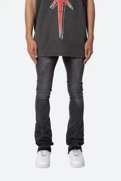 X514 Skinny Stacked Denim - Washed Black -clothing X514 Skinny Stacked Denim Washed Black 3