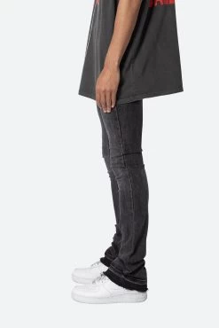 X514 Skinny Stacked Denim - Washed Black -clothing X514 Skinny Stacked Denim Washed Black 5