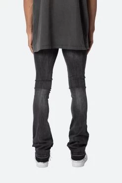 X514 Skinny Stacked Denim - Washed Black -clothing X514 Skinny Stacked Denim Washed Black 6