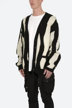 Zebra Cardigan - Black/Natural -clothing Zebra Cardigan BlackNatural 4