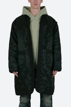 Zip Up Bomber Trench - Black