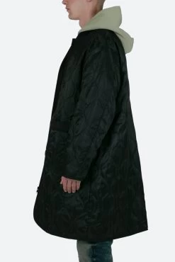 Zip Up Bomber Trench - Black -clothing Zip Up Bomber Trench Black 4
