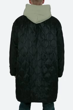 Zip Up Bomber Trench - Black -clothing Zip Up Bomber Trench Black 5