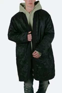 Zip Up Bomber Trench - Black -clothing Zip Up Bomber Trench Black 6