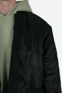 Zip Up Bomber Trench - Black -clothing Zip Up Bomber Trench Black 9