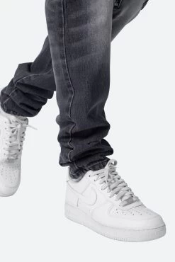 Zipper Inseam Cargo Denim - Washed Black -clothing Zipper Inseam Cargo Denim Washed Black 8